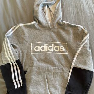 BOYS ADIDAS HOODIE SWEATSHIRT - SIZE L (14/16)